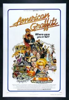 American Graffiti CineMasterpieces Linen Backed 1sh Original Movie