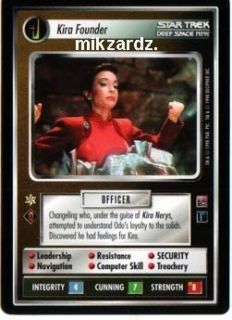 Star Trek Dominion Kira Founder RARE CCG Card