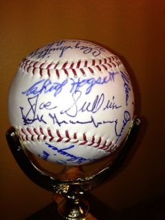 Hank Greenberg Old Detroit Tigers VTG Team Signed Auto Baseball HOF