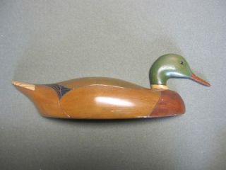 Signed R. Harless 1/2 Duck Decoy Wall Mount Hand Carved Wood 1977