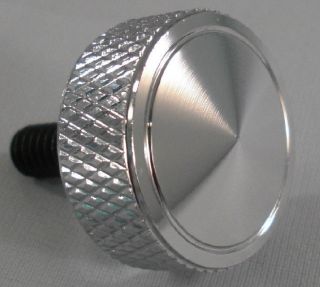 Chrome Billet Knurled Seat Bolt for Harley Softail Roadking Touring