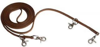 HARNESS LEATHER DRAW REINS TO TRAIN A HORSE ENGLISH DRESSAGE OR