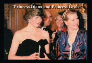 Princess Grace of Monaco and Princess Diana     Trading Card, Not a