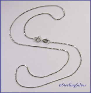  Silver Fancy Snake Chain Necklace 16 2 2 grams 0 8mm Width