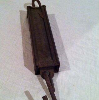 Antique Brass Hanson Hanging Cotton Scales Great Condition