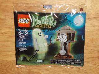  MONSTER FIGHTERS 30201 Glow In The Dark GHOST w/ Clock 33Pc SEALED