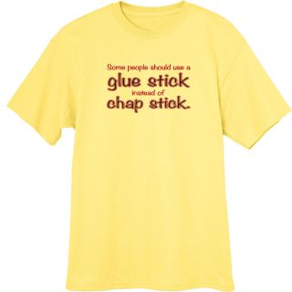 Glue Stick or Chap Stick Funny Novelty T Shirt