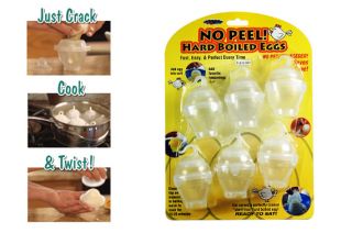 No Peel Hard Boiled Egg Cookers System 6 Pack
