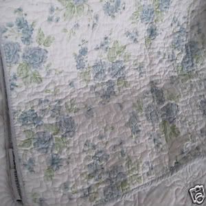  Cottage Chic Vintage French Blue Roses Quilt Placemats New Set