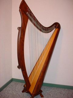 Salvi 38 String Leverl Harp McFall Walnut Finish