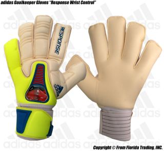 Adidas Goalkeeper Gloves Response Wrist Control 11 Cream x Yellow x