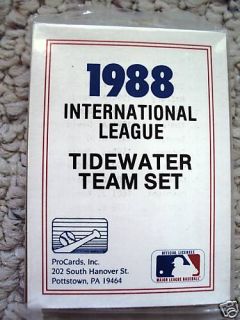 1988 Tidewater Tides Team Set PC Gregg Jeffries