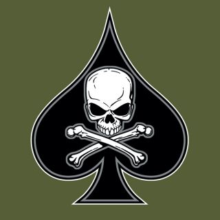 Military US Death Spade Card Emblem Graphic Art T Shirt