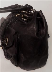 MK Handbag Purse Michael Kors Greenport Drawstring Tote Shoulder Bag $