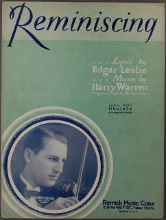 1930 REMINISCING Leslie & Warren HARRY KOGEN NBC RADIO