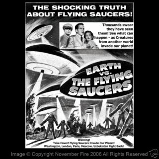 Earth vs The Flying Saucers Ray Harryhausen Alien Shirt