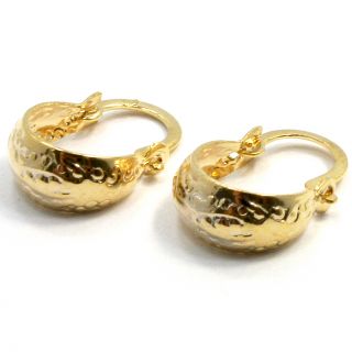 Hoop Gold Filled 18k Earrings. This unique and exclusive design is