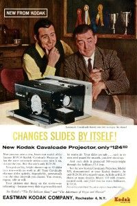 1959 Kodak Cavalcade Projector Changes SlidesPrint Ad