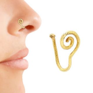 Gold Plated Nose Clip Non Piercing S315