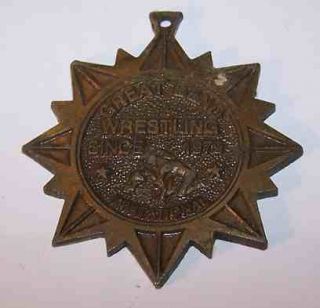 Vintage Award Medal Medallion GREAT BEND KANSAS WRESTLING Invitational