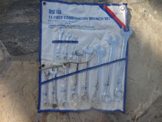Great Neck 11 Piece Combination Wrench Used