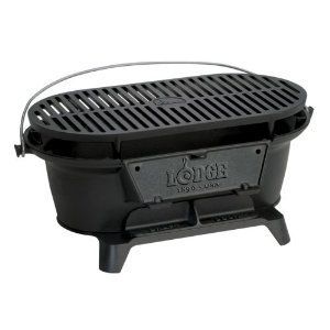 Hibachi Style Grill Cast Iron Charcoal Griller Lodge Logic Set Outdoor