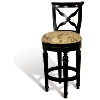 Hillsdale Pacifico 26 Swivel Counter Stool in Black   4137 826
