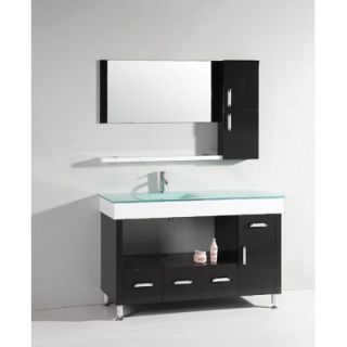 Legion Furniture 55.5 Single Bathroom Vanity Set with Mirror in