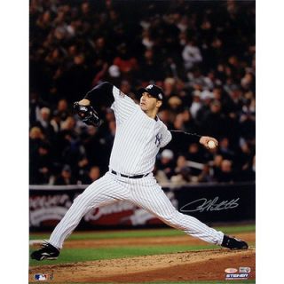 Steiner Sports MLB Andy Pettitte 2009 WS Home Jersey Pitching Vertical