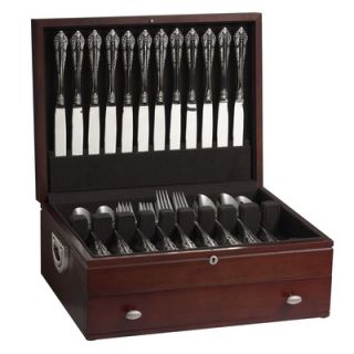 Reed & Barton Promotional Mahogany Silverware Chest with Brown Lining