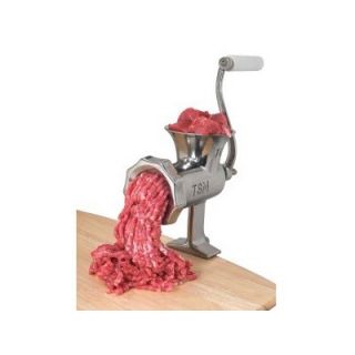 TSM Products No. 10 Manual Stainless Steel Meat Grinder