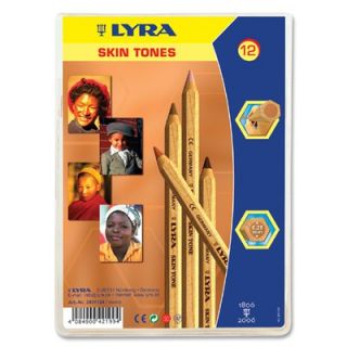  Colored Pencils, Hexagon, 6.25mm Core, 12/ST, Skin Tones   DIX3931124