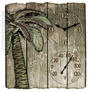 Taylor Palm Tree Clock and 16 Thermometer