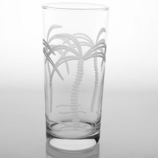 Rolf Glass Palm Tree 15 Oz Cooler Glass (Set of 4)   203010S/4