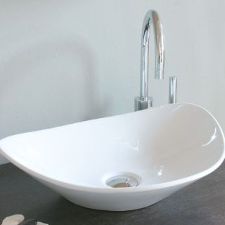  Bath Collections Ceramica 20.9 x 15.4 Vessel Sink in White