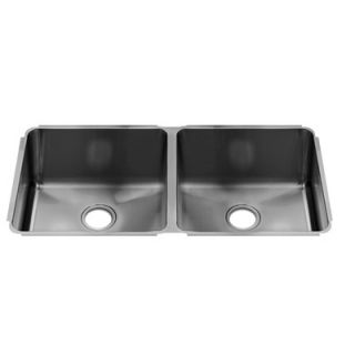 Julien Classic 38 x 19.5 Undermount Stainless Steel Double Bowl
