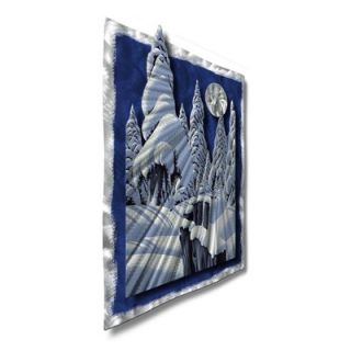  My Walls Moonlit Forest Contemporary Wall Art   31.5 x 23