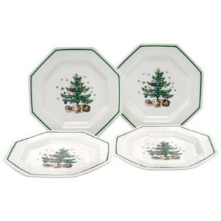Nikko Ceramics Christmastime 8.25 Salad Plate (Set of 4)