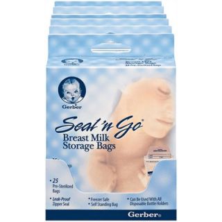 Gerber Baby Care Seal n Go Pre Sterilized Bags 25 Count