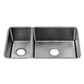 Water Creation 33 x 20 Square Sink 60/40 Double Bowl Stainless Steel