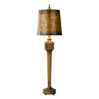 Feiss Cordova One Light Table Lamp with Hard Back Shade in Cinnabar