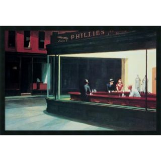  Art Nighthawks by Edward Hopper, Framed Print Art   25.66 x 37.66