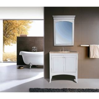 Stufurhome Alyssa 36 Bathroom Vanity Set in White   GM 6119 36 TR