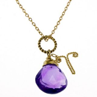Rafia Jewelry Birthstone Necklace