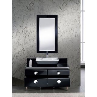 Fresca Moselle 47 Modern Glass Bathroom Vanity with Mirror
