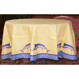 Betsy Drake Interiors Blue Marlin Tablecloth   TR015 / TR015G