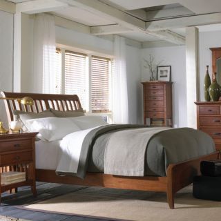 Cresent Furniture Modern Shaker Sleigh Bedroom Collection  