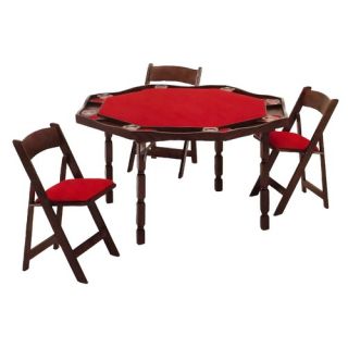 57 Maple Period Style Folding Poker Table