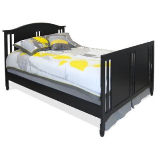 Child Craft Watterson Full Bed Rail in Distressed Black   F06454.58