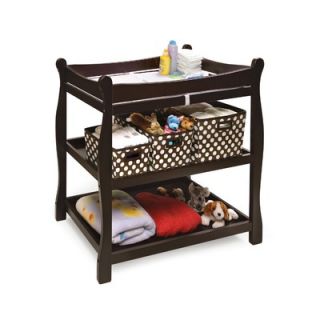 Badger Basket Cherry Sleigh Style Changing Table   02232/00949